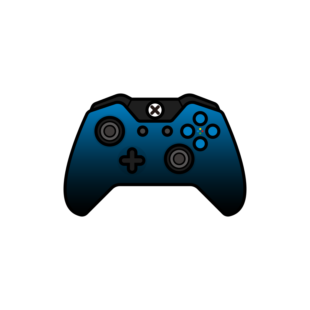Blue, controller, dusk, gamer, xbox one icon - Free download