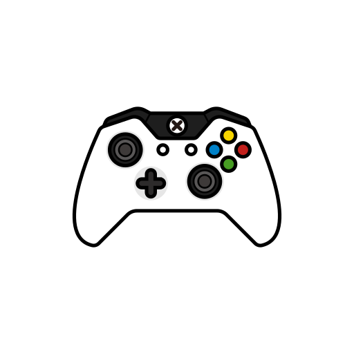 Controller, controllers, gamer, white, xbox one icon - Free download