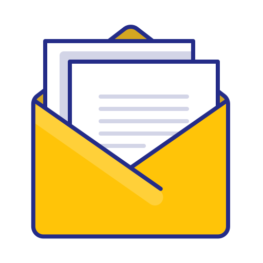 Documents, email, envelope, feed, letter, newsletter, post icon - Free download