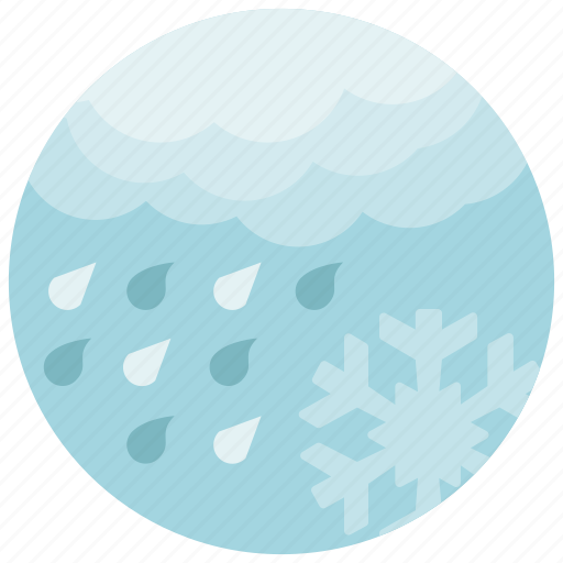 Forecast, rain, snowflake, weather icon - Download on Iconfinder