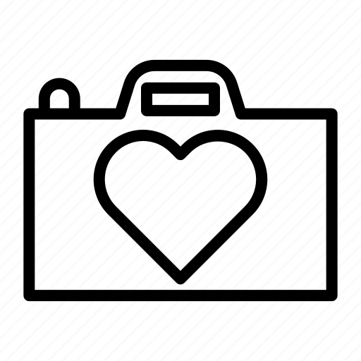 Camera, couple, hearth, love, valentine, wedding icon - Download on Iconfinder