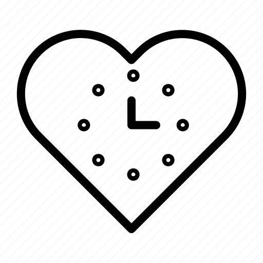 Clock, couple, hearth, love, valentine, wedding icon - Download on Iconfinder