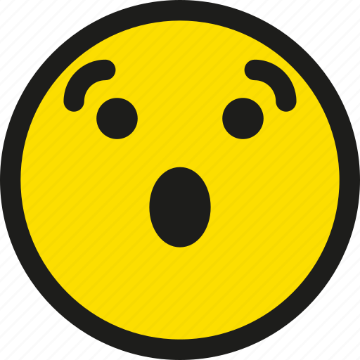 Emoji, emoticon, smile, surprised, cartoon, emotion, smiley icon - Download on Iconfinder