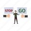 stop, go, board, protest, boy 
