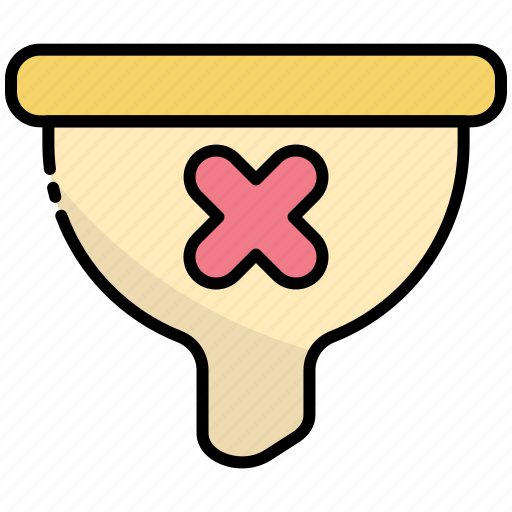Funnel, cross, delete, filter, remove, no icon - Download on Iconfinder