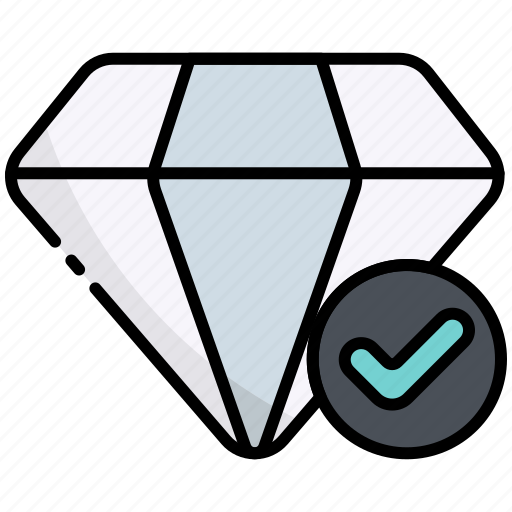 Diamond, jewelry, accessory, quality, yes icon - Download on Iconfinder