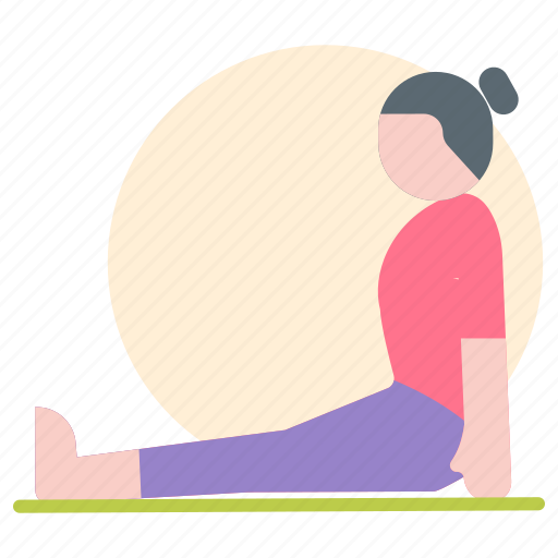 Yoga, excercise, physical, activity, pose, woman, fitness icon - Download on Iconfinder