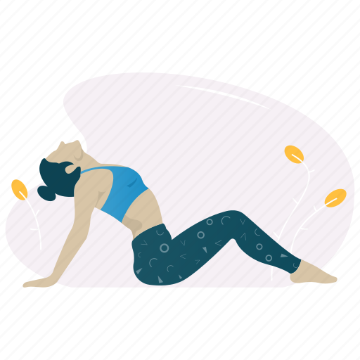Stretching muscles, yoga, wellness, meditation, exercise illustration - Download on Iconfinder