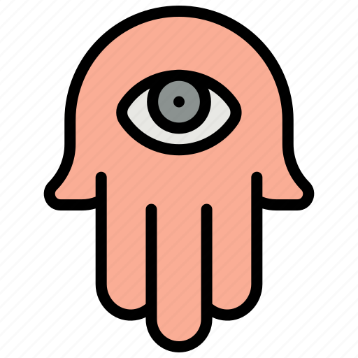 Hamsa, evil, eye, hand, symbol, yoga, wellness icon - Download on Iconfinder