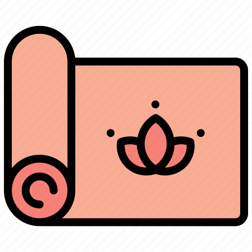 Yoga, mat, equipment, relaxation, wellness, exercise, meditation icon - Download on Iconfinder