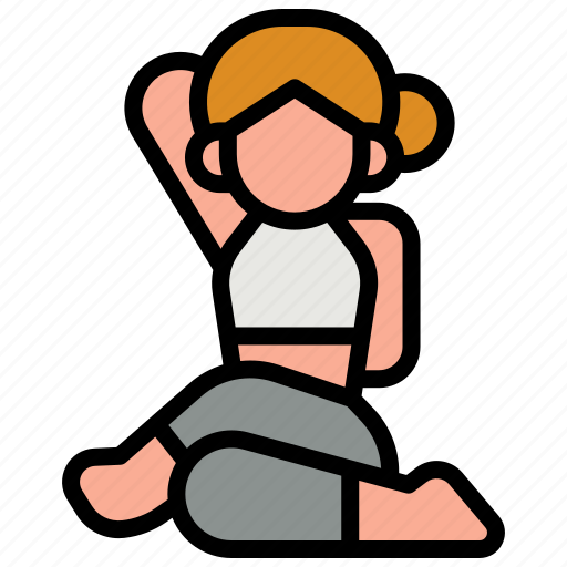 Yoga, wellness, pose, exercise, meditation, relaxation, asana icon - Download on Iconfinder