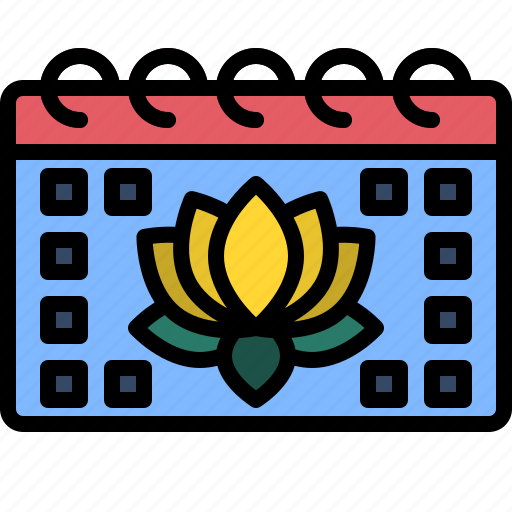 Yoga, calendar, date, time, event icon - Download on Iconfinder