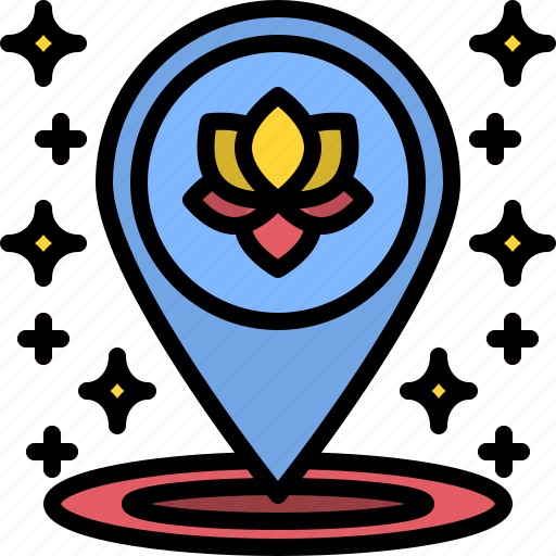 Yoga, placeholder, location, map, navigation icon - Download on Iconfinder