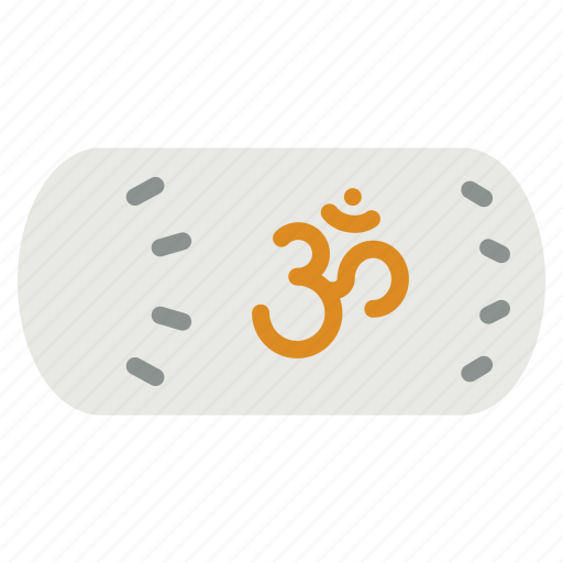 Yoga, bolster, equipment, relaxation, wellness, exercise, meditation icon - Download on Iconfinder