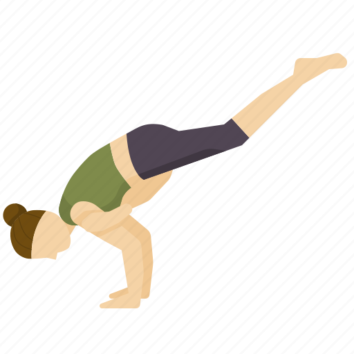Crow, exercise, flying, pose, yoga icon - Download on Iconfinder