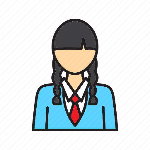 Young, illustration, cartoon, avatar, people, teenager, woman icon - Download on Iconfinder