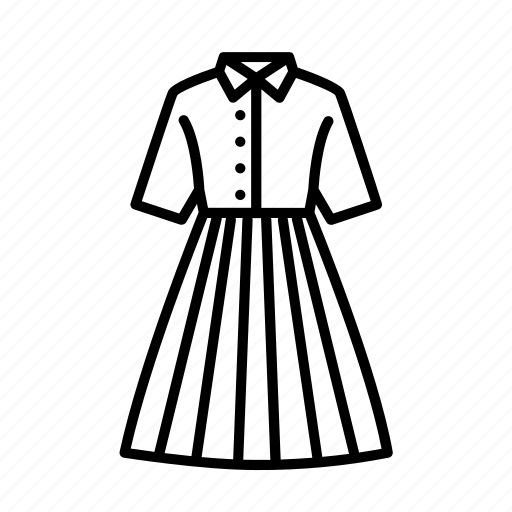 Shirt-dress, fashion, clothing, dress, outer garment icon - Download on Iconfinder