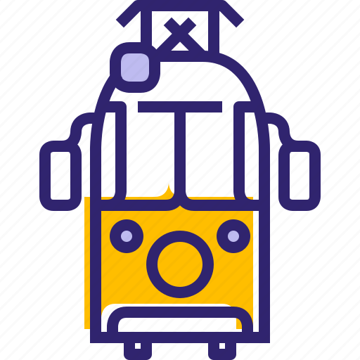 Hipster, traffic, tram, tramway, traveling, vehicle icon - Download on Iconfinder