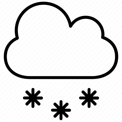 Cloud, forecast, snowflakes, snowing, weather, winter, yummy icon - Download on Iconfinder