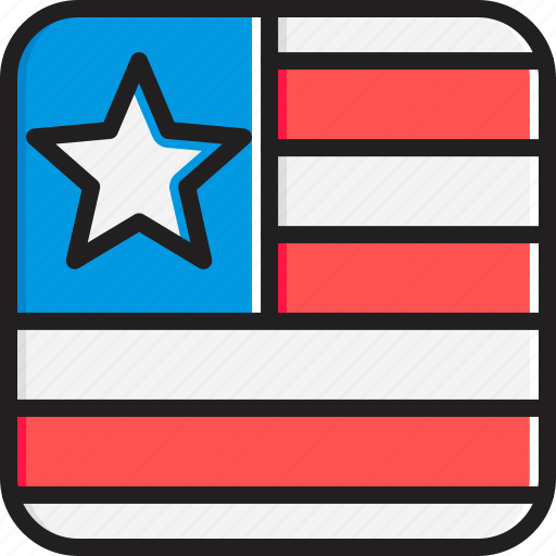 Flag, liberia icon - Download on Iconfinder on Iconfinder