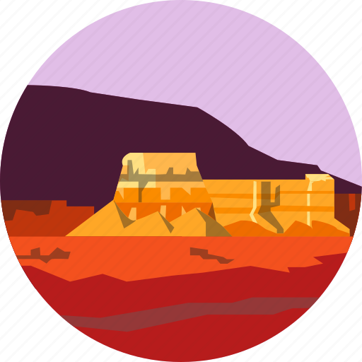 Desert, landscape, mesa, nature, parks, scenery, southwest icon - Download on Iconfinder