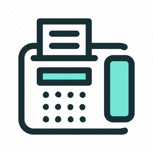 Fax, machine, phone, telephone icon - Download on Iconfinder