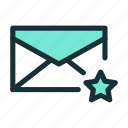 email, favorite, message, star, starred