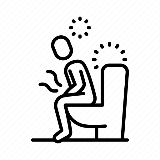 Diarrhea, defecate, indigestion, stomach ache icon - Download on Iconfinder