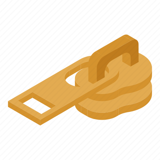 Cartoon, fashion, gold, heart, isometric, puller, zipper icon - Download on Iconfinder