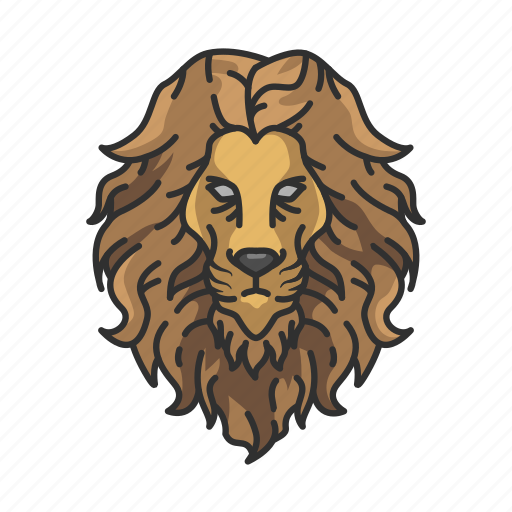Animal, constellation, fixed sign, horscope, lion, zodiac icon - Download on Iconfinder