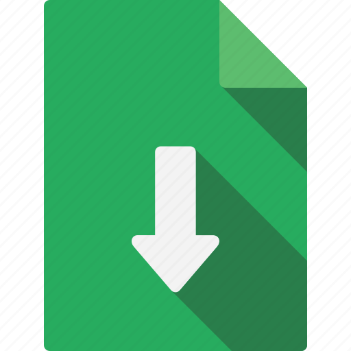 Arrow, document, down icon - Download on Iconfinder