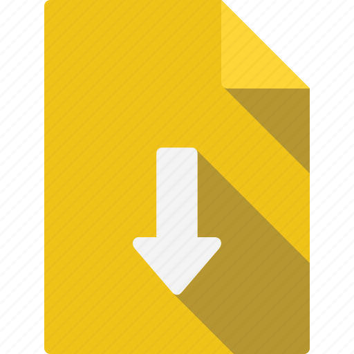 Arrow, document, down icon - Download on Iconfinder