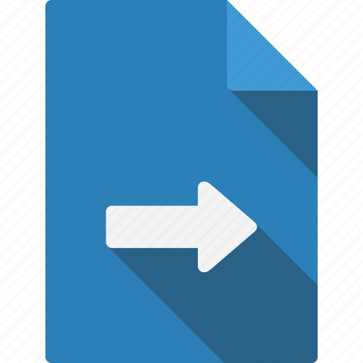 Arrow, document, right icon - Download on Iconfinder