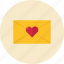 heart, message, envelope, love 