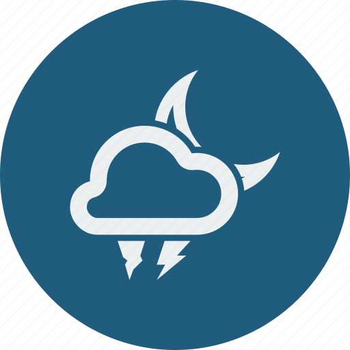 Hailstones, lightning, night icon - Download on Iconfinder