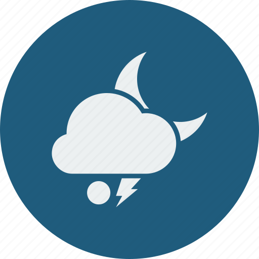 Lightning, night, snowball icon - Download on Iconfinder