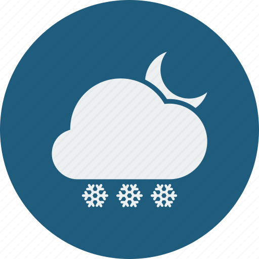 Night, snowfall icon - Download on Iconfinder on Iconfinder