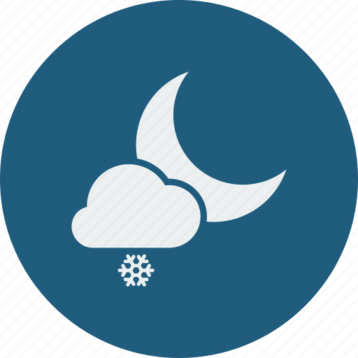 Night, snowfall icon - Download on Iconfinder on Iconfinder