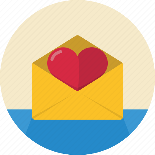 Heart, message, open, envelope, letter, love icon - Download on Iconfinder
