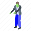 cartoon, hand, isometric, nightmare, party, person, zombie