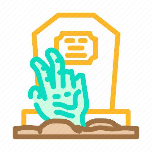 Grave, zombie, dead, horror, monster, halloween icon - Download on Iconfinder