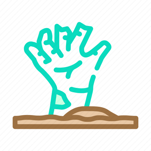 Hand, dead, zombie, horror, monster, halloween icon - Download on Iconfinder