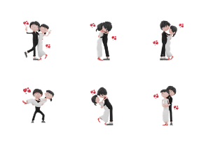3D Wedding Characters