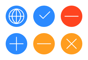 Basic UI Elements—Color Round Line Mix