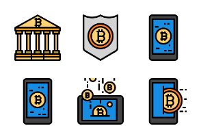 Bitcoin and Cryptocurrency fill style