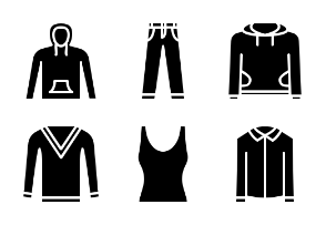 Black and white clothing signs