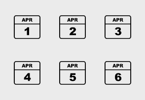 Calendar April Line