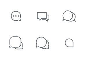 Chat app icons
