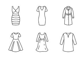 Clothes - Dresses Doodle