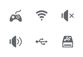 Computer and gadgets icon set